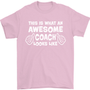 Awesome Coach Rugby Football Tennis Mens T-Shirt Cotton Gildan Light Pink