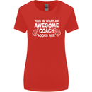 Awesome Coach Rugby Football Tennis Womens Wider Cut T-Shirt Red