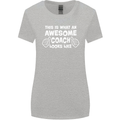Awesome Coach Rugby Football Tennis Womens Wider Cut T-Shirt Sports Grey