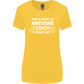 Awesome Coach Rugby Football Tennis Womens Wider Cut T-Shirt Yellow