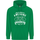 Awesome Cyclist Looks Like This Cycling Childrens Kids Hoodie Irish Green