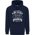Awesome Cyclist Looks Like This Cycling Childrens Kids Hoodie Navy Blue