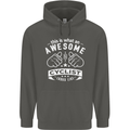 Awesome Cyclist Looks Like This Cycling Childrens Kids Hoodie Storm Grey