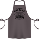 Awesome Cyclist Looks Like This Cycling Cotton Apron 100% Organic Dark Grey