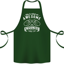 Awesome Cyclist Looks Like This Cycling Cotton Apron 100% Organic Forest Green