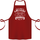 Awesome Cyclist Looks Like This Cycling Cotton Apron 100% Organic Maroon