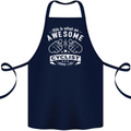 Awesome Cyclist Looks Like This Cycling Cotton Apron 100% Organic Navy Blue