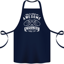 Awesome Cyclist Looks Like This Cycling Cotton Apron 100% Organic Navy Blue