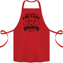 Awesome Cyclist Looks Like This Cycling Cotton Apron 100% Organic Red