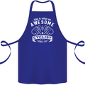 Awesome Cyclist Looks Like This Cycling Cotton Apron 100% Organic Royal Blue