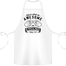 Awesome Cyclist Looks Like This Cycling Cotton Apron 100% Organic White