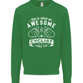 Awesome Cyclist Looks Like This Cycling Kids Sweatshirt Jumper Irish Green