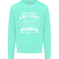Awesome Cyclist Looks Like This Cycling Kids Sweatshirt Jumper Peppermint