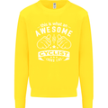 Awesome Cyclist Looks Like This Cycling Kids Sweatshirt Jumper Yellow