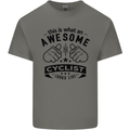 Awesome Cyclist Looks Like This Cycling Kids T-Shirt Childrens Charcoal
