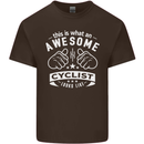 Awesome Cyclist Looks Like This Cycling Kids T-Shirt Childrens Chocolate