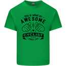 Awesome Cyclist Looks Like This Cycling Kids T-Shirt Childrens Irish Green