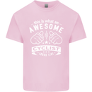 Awesome Cyclist Looks Like This Cycling Kids T-Shirt Childrens Light Pink