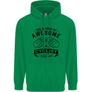 Awesome Cyclist Looks Like This Cycling Mens 80% Cotton Hoodie Irish Green