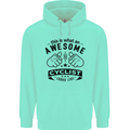 Awesome Cyclist Looks Like This Cycling Mens 80% Cotton Hoodie Peppermint