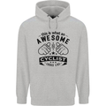 Awesome Cyclist Looks Like This Cycling Mens 80% Cotton Hoodie Sports Grey