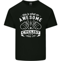 Awesome Cyclist Looks Like This Cycling Mens Cotton T-Shirt Tee Top Black