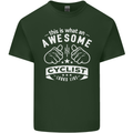 Awesome Cyclist Looks Like This Cycling Mens Cotton T-Shirt Tee Top Forest Green