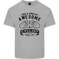 Awesome Cyclist Looks Like This Cycling Mens Cotton T-Shirt Tee Top Sports Grey