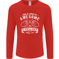 Awesome Cyclist Looks Like This Cycling Mens Long Sleeve T-Shirt Red