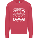 Awesome Cyclist Looks Like This Cycling Mens Sweatshirt Jumper Heliconia