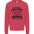 Awesome Cyclist Looks Like This Cycling Mens Sweatshirt Jumper Heliconia