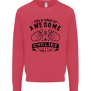 Awesome Cyclist Looks Like This Cycling Mens Sweatshirt Jumper Heliconia