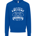 Awesome Cyclist Looks Like This Cycling Mens Sweatshirt Jumper Royal Blue