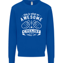 Awesome Cyclist Looks Like This Cycling Mens Sweatshirt Jumper Royal Blue
