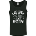 Awesome Cyclist Looks Like This Cycling Mens Vest Tank Top Black