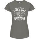 Awesome Cyclist Looks Like This Cycling Womens Petite Cut T-Shirt Charcoal