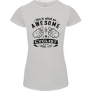 Awesome Cyclist Looks Like This Cycling Womens Petite Cut T-Shirt Sports Grey