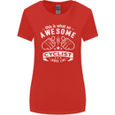 Awesome Cyclist Looks Like This Cycling Womens Wider Cut T-Shirt Red