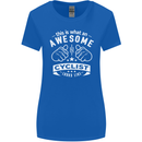 Awesome Cyclist Looks Like This Cycling Womens Wider Cut T-Shirt Royal Blue