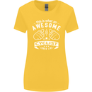 Awesome Cyclist Looks Like This Cycling Womens Wider Cut T-Shirt Yellow