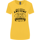 Awesome Cyclist Looks Like This Cycling Womens Wider Cut T-Shirt Yellow