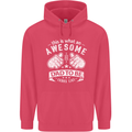 Awesome Dad to Be Looks New Dad Daddy Childrens Kids Hoodie Heliconia