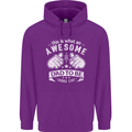 Awesome Dad to Be Looks New Dad Daddy Childrens Kids Hoodie Purple