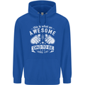 Awesome Dad to Be Looks New Dad Daddy Childrens Kids Hoodie Royal Blue