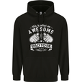 Awesome Dad to Be Looks New Dad Daddy Mens 80% Cotton Hoodie Black
