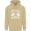 Awesome Dad to Be Looks New Dad Daddy Mens 80% Cotton Hoodie Sand