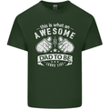 Awesome Dad to Be Looks New Dad Daddy Mens Cotton T-Shirt Tee Top Forest Green