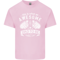 Awesome Dad to Be Looks New Dad Daddy Mens Cotton T-Shirt Tee Top Light Pink
