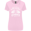 Awesome Dad to Be Looks New Dad Daddy Womens Wider Cut T-Shirt Light Pink