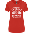 Awesome Dad to Be Looks New Dad Daddy Womens Wider Cut T-Shirt Red